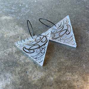 Design services: Earrings Silver Mirror, Papatūānuku