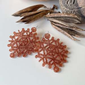 Design services: Earrings Copper Glitter, Hinetakurua - Takurua Whareana