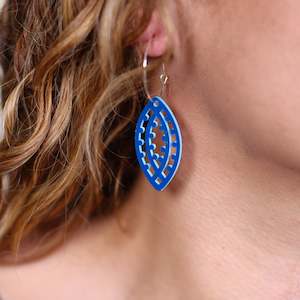 Design services: Earrings Blue, Hinetakurua - Tara