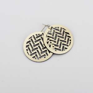 Earrings Gold, Taki Rua Circle