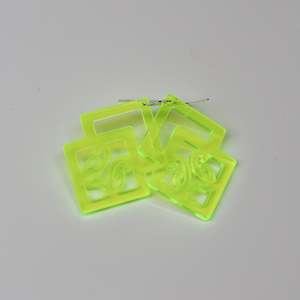 Design services: Earrings NEON Yellow, Synergy 2