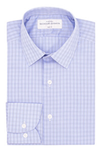 Menswear: Soho Check Blue - Super Slim