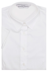 Stretch White - Short Sleeved