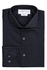 Grierson Black - Slim Fit - Single Cuff