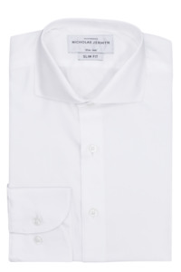 Menswear: Surrey Twill - Slim Fit - Single Cuff