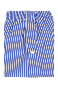 Menswear: Bold Stripe Boxer Shorts Blue