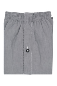 Menswear: Gingham Boxer Shorts Black