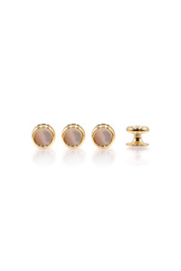 Mother of Pearl Studs - Gold