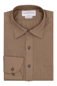 Menswear: Wrangler Linen Taupe - Super Slim