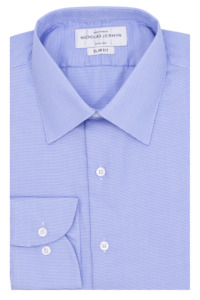 Menswear: Luxury Houndstooth Blue - Super Slim