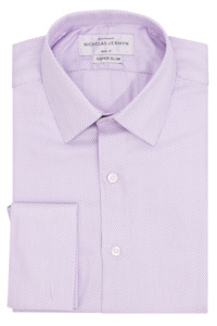 Menswear: Luxury Idris Purple  - Slim Fit