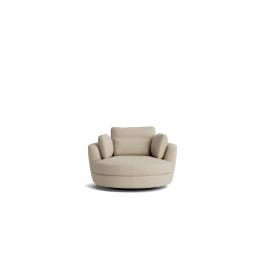 Furniture: Sadie swivel armchair in ancona natural