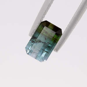 Green Blue Bi-Colour Tourmaline Octagonal Cut 1.83 carat