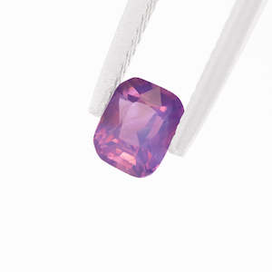 Purple Pink Bi-Colour Sapphire Cushion 1.09 carat