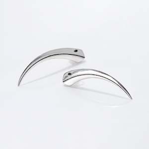 Huia Beak Studs in Sterling Silver