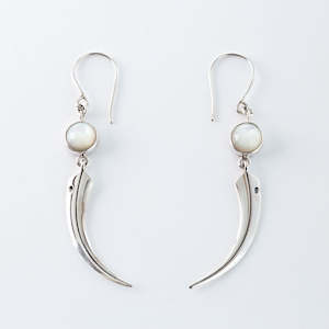 Jewellery manufacturing: Midnight Huia Beak Earrings in Sterling Silver