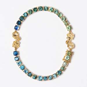 Mermaid Sapphire bracelet in 9 carat Gold