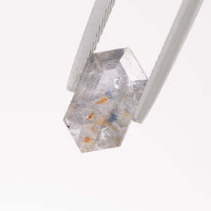 Salt, Pepper and Cinnamon Sapphire Hexagonal cut 2.67 carats