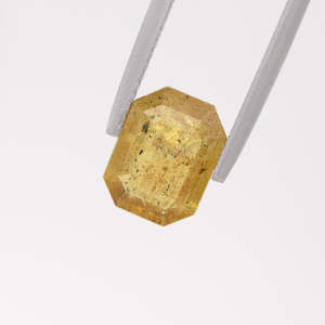 Jewellery manufacturing: Golden Klimt Salt and Pepper Sapphire Octagonal cut 2.43 carats