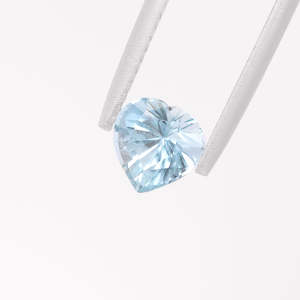 Jewellery manufacturing: Ice Blue Aquamarine Heart 0.9 carats