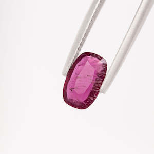 Jewellery manufacturing: Pinkish Red Rubellite Tourmaline Rectangular Cushion cut 1.55 carat