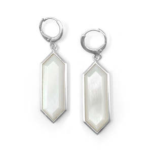 Jewellery manufacturing: Mother of Pearl Shell Olympia Earrings