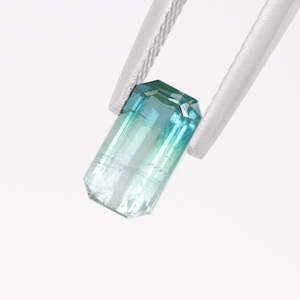 Jewellery manufacturing: Blue Green Bi-Colour Tourmaline Octagonal 1.46ct