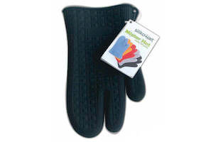 3 Finger Glove + Pot Holder Trivet Set (Black)