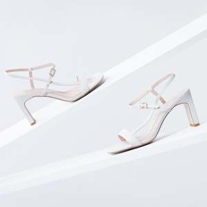 Footwear: Vanessa Sandal 75mm | Off white leather