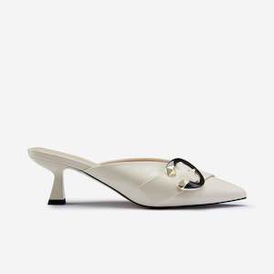 Footwear: Sandro Mule Heel | Ivory Leather