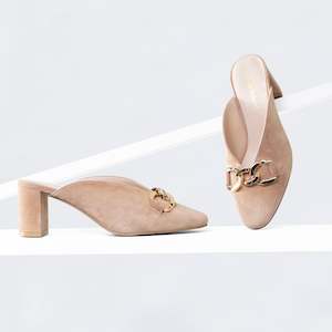 Mariah Mule Heel | Dirty blush