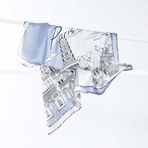 Paris, My Love Silk Scarf 90x90