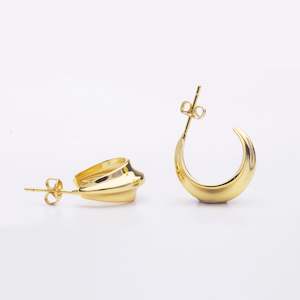 Footwear: Good Fortune Hoops | gold