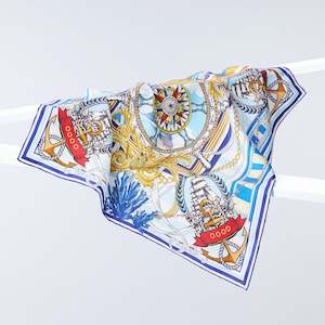 Nautical Mile Silk Scarf 65x65