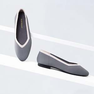 Florence Ballet Flat | Grey/blush