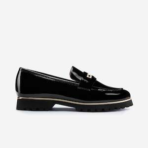 Footwear: Dallas Loafer | Black Patent