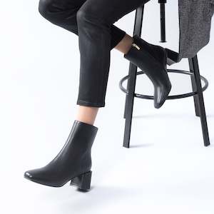 Footwear: Aloe Ankle Boot | black leather