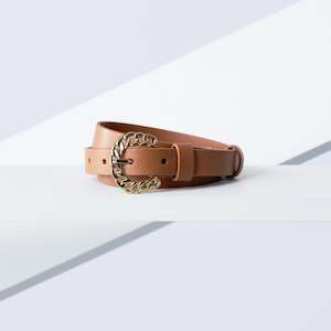 Harmony Leather Belt 19mm | gold tan saffiano