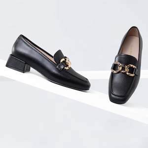 Footwear: Balta Loafer | Black leather