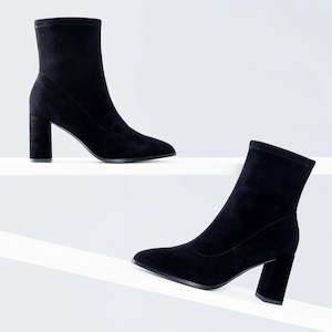 Zella Ankle Boot | black suede