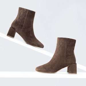 Footwear: Aloe Ankle Boot | chocolate suede