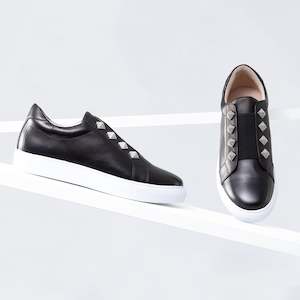 Footwear: Dandy Sneaker | Black leather