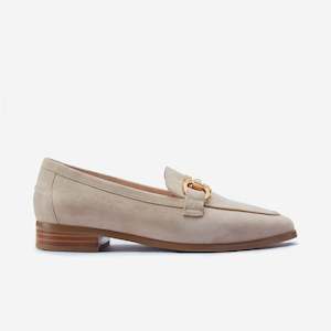 Footwear: Avery Loafer | Nude Suede