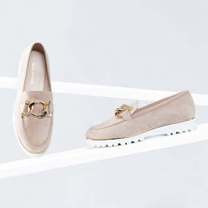 Footwear: Diago Loafer | Nude suede