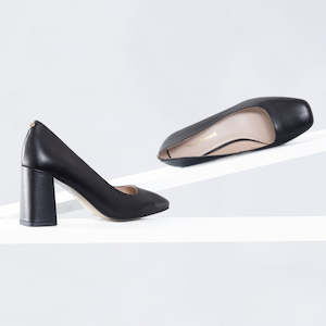 Jess Pump Heel | Black leather