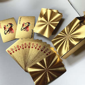 Stunning Gold Playing Cards - Waterproof