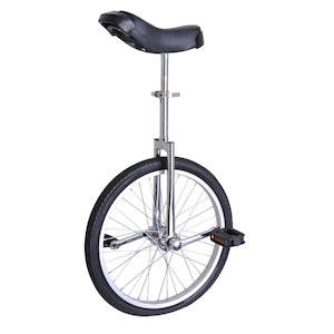 Internet only: 20" Chrome Wheel Unicycle