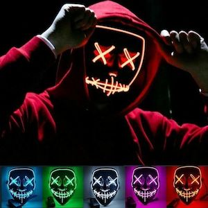 Party Costume LED Glow Halloween Masks