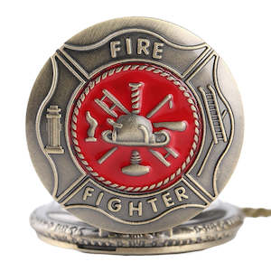 Internet only: Fire Fighter Vintage Pocket Watch