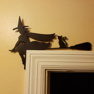 Internet only: Wooden Silhouette Witch